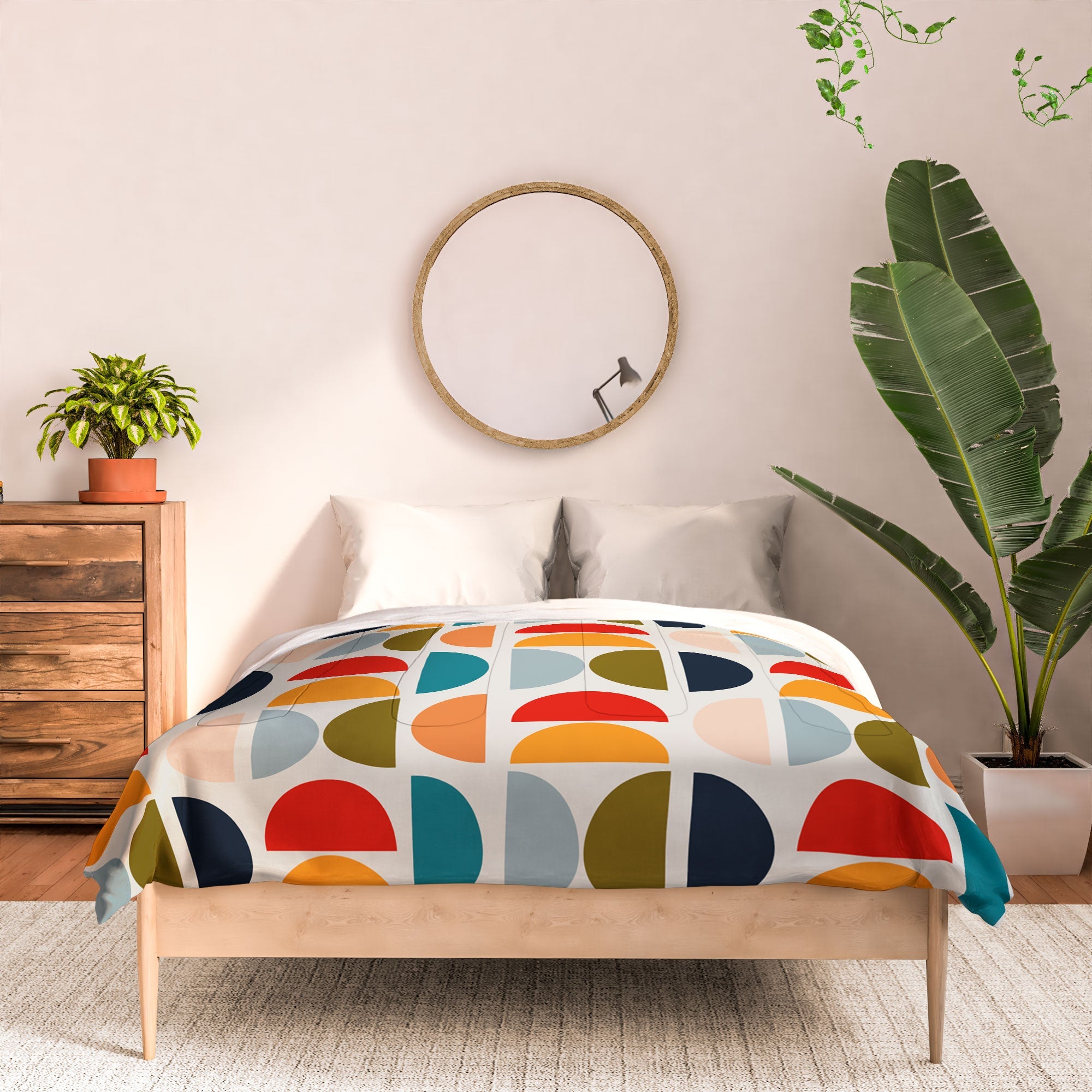 Viviana Gonzalez Mid Century Geometric Vibes I Comforter