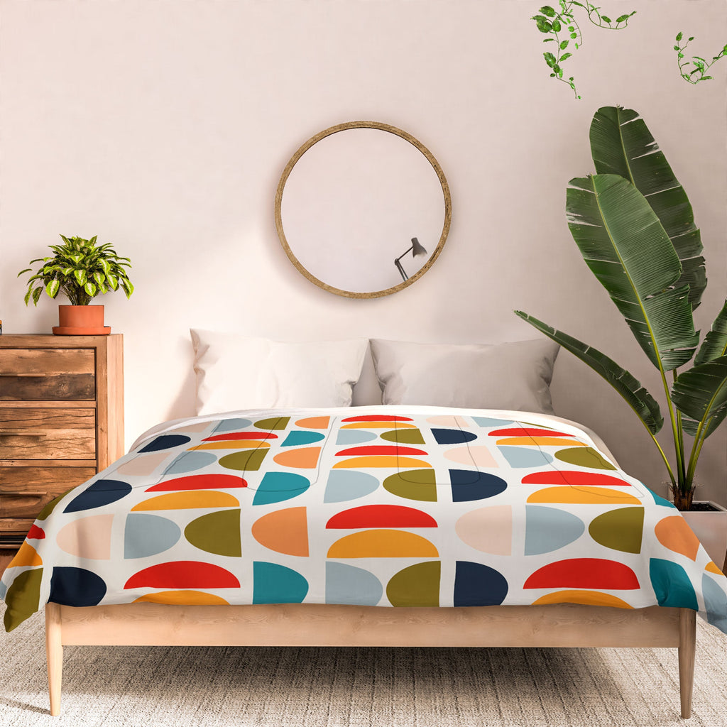 Viviana Gonzalez Mid Century Geometric Vibes I Comforter