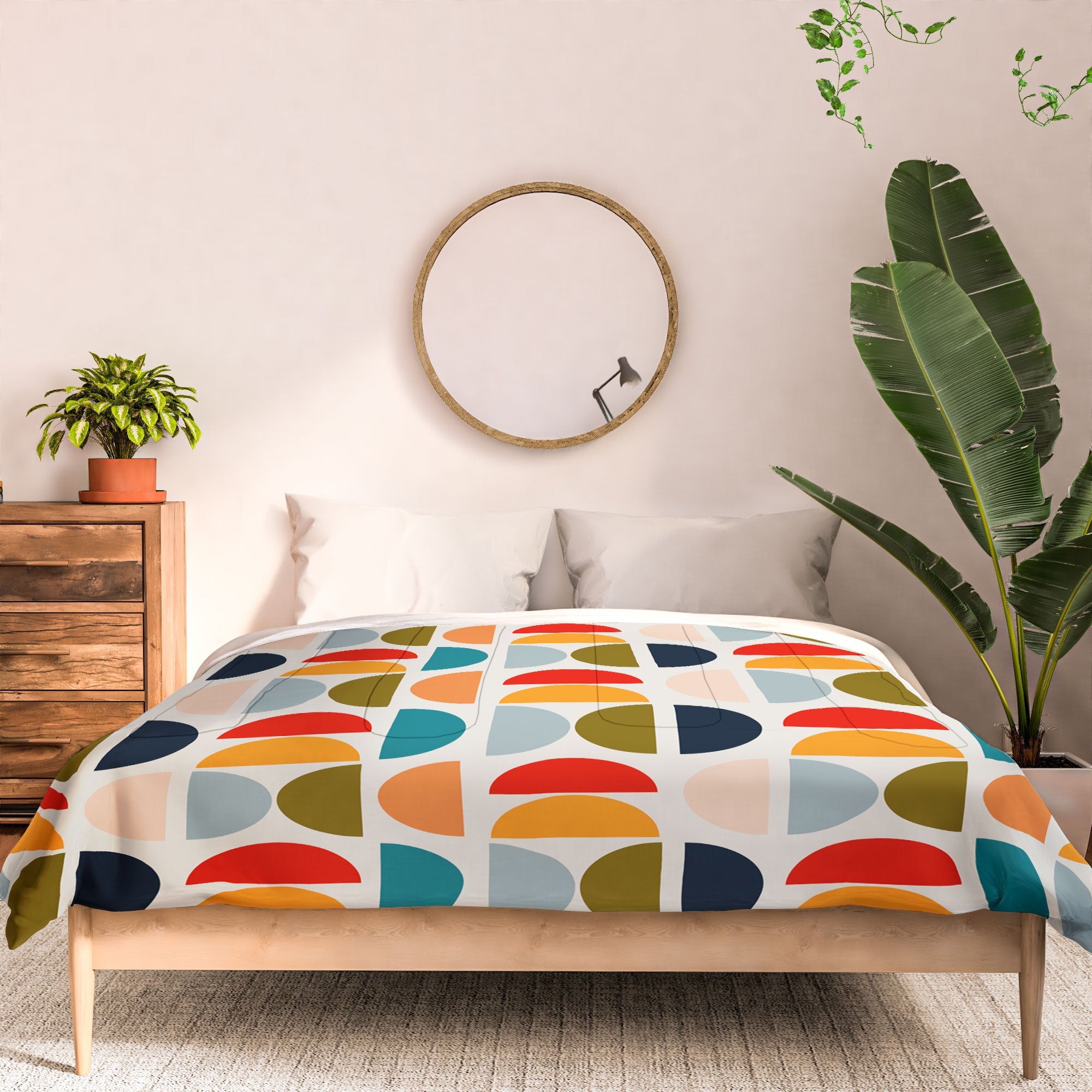 Viviana Gonzalez Mid Century Geometric Vibes I Comforter