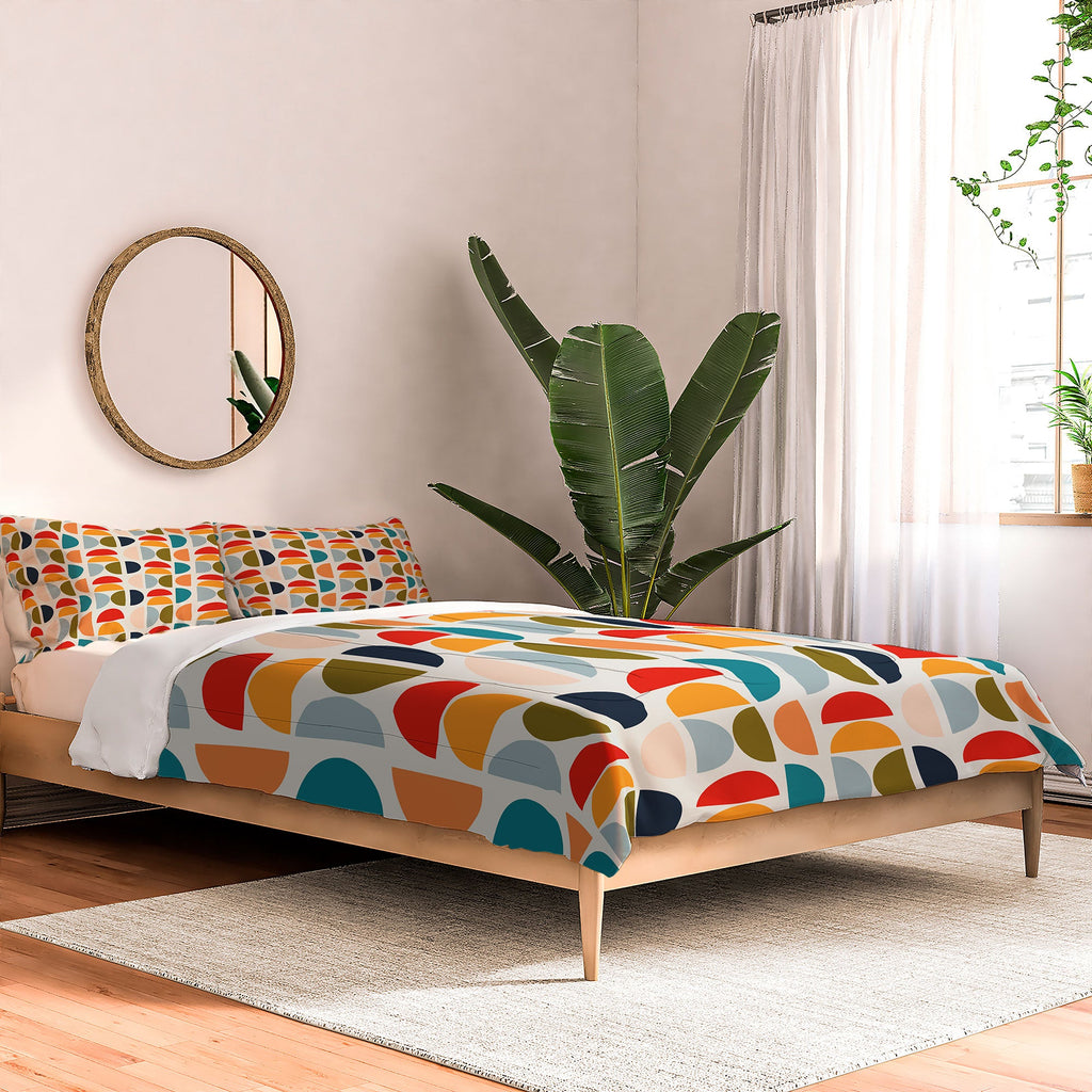 Viviana Gonzalez Mid Century Geometric Vibes I Comforter