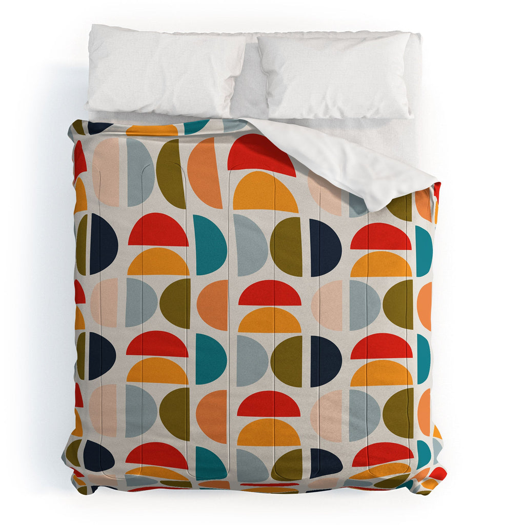 Viviana Gonzalez Mid Century Geometric Vibes I Comforter