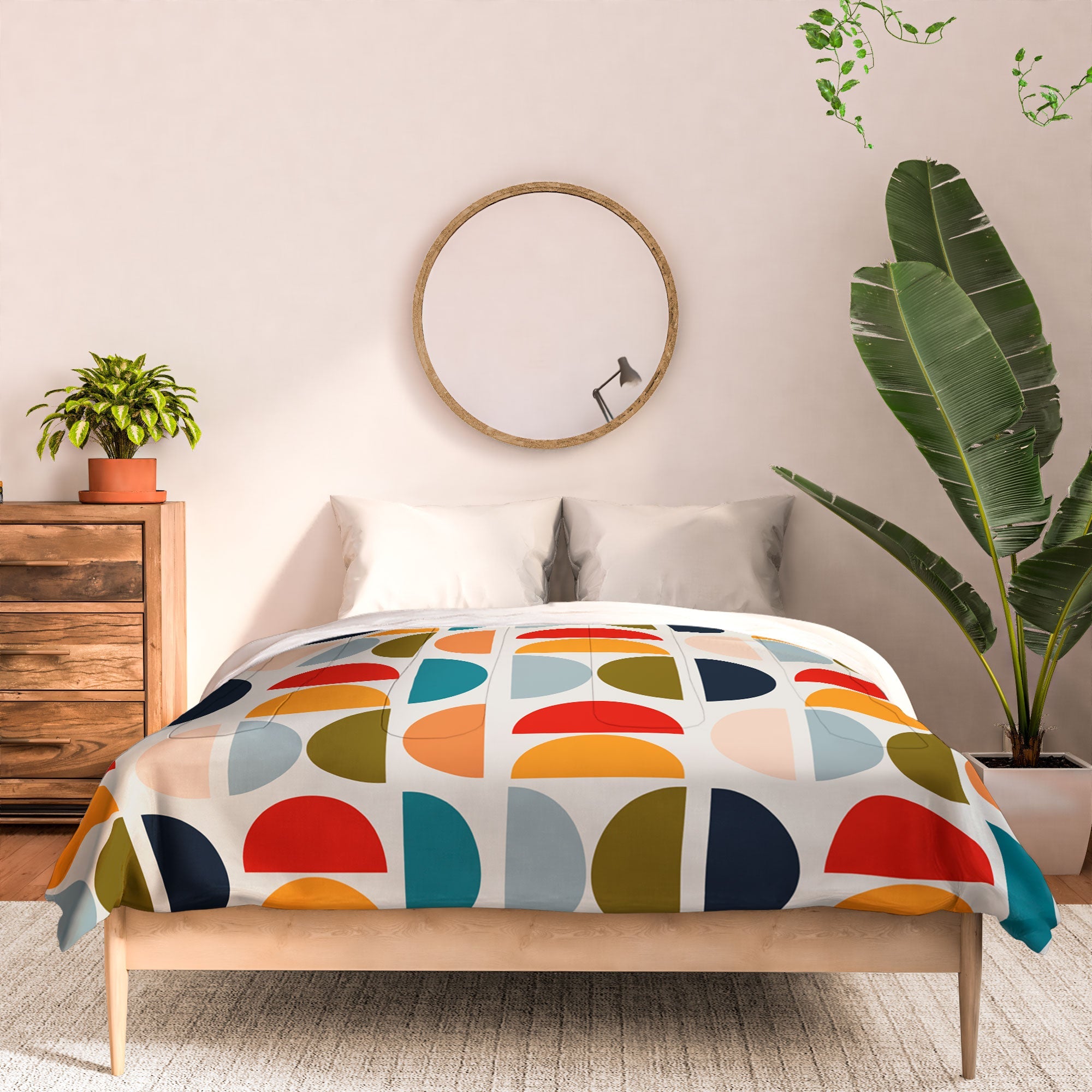 Viviana Gonzalez Mid Century Geometric Vibes I Comforter