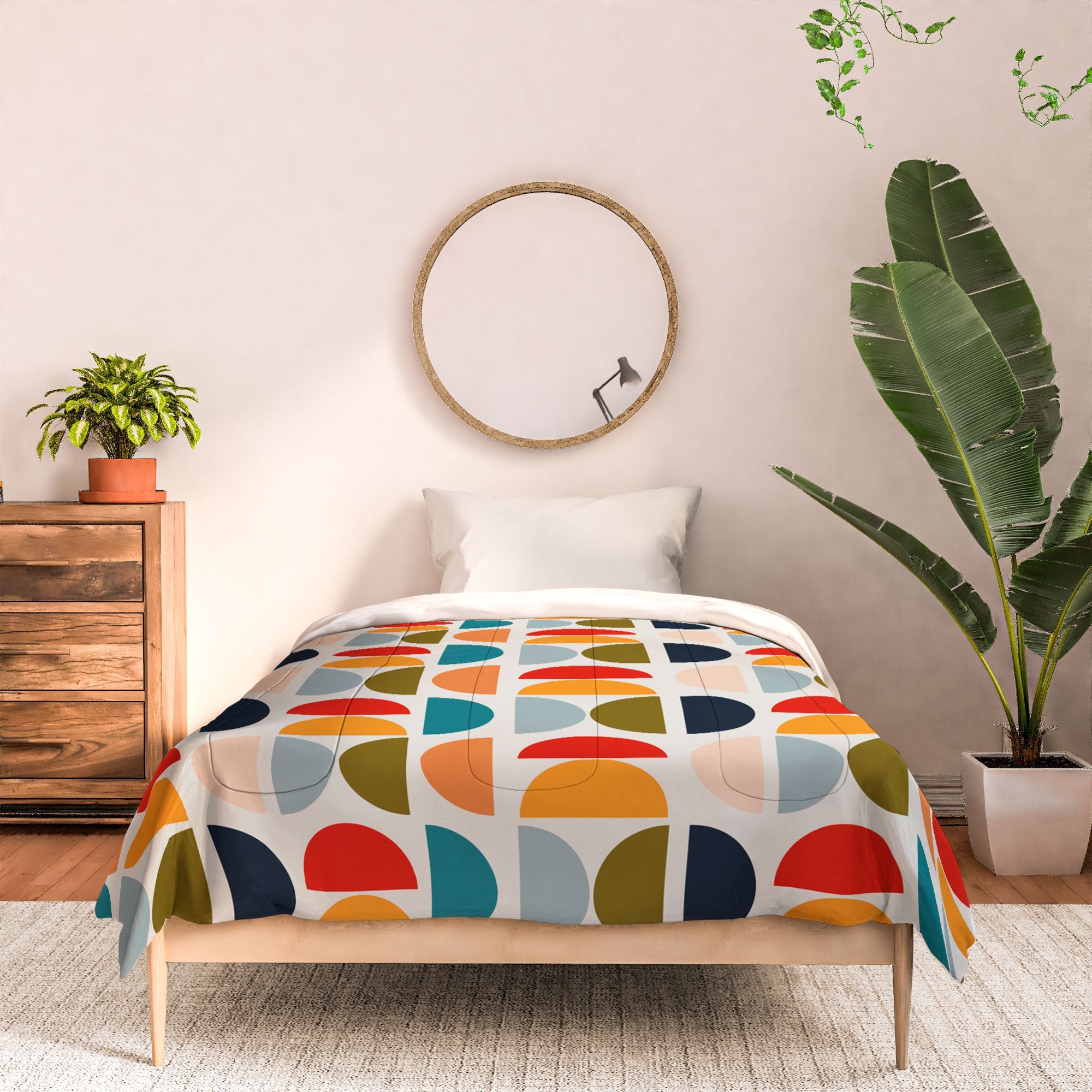 Viviana Gonzalez Mid Century Geometric Vibes I Comforter