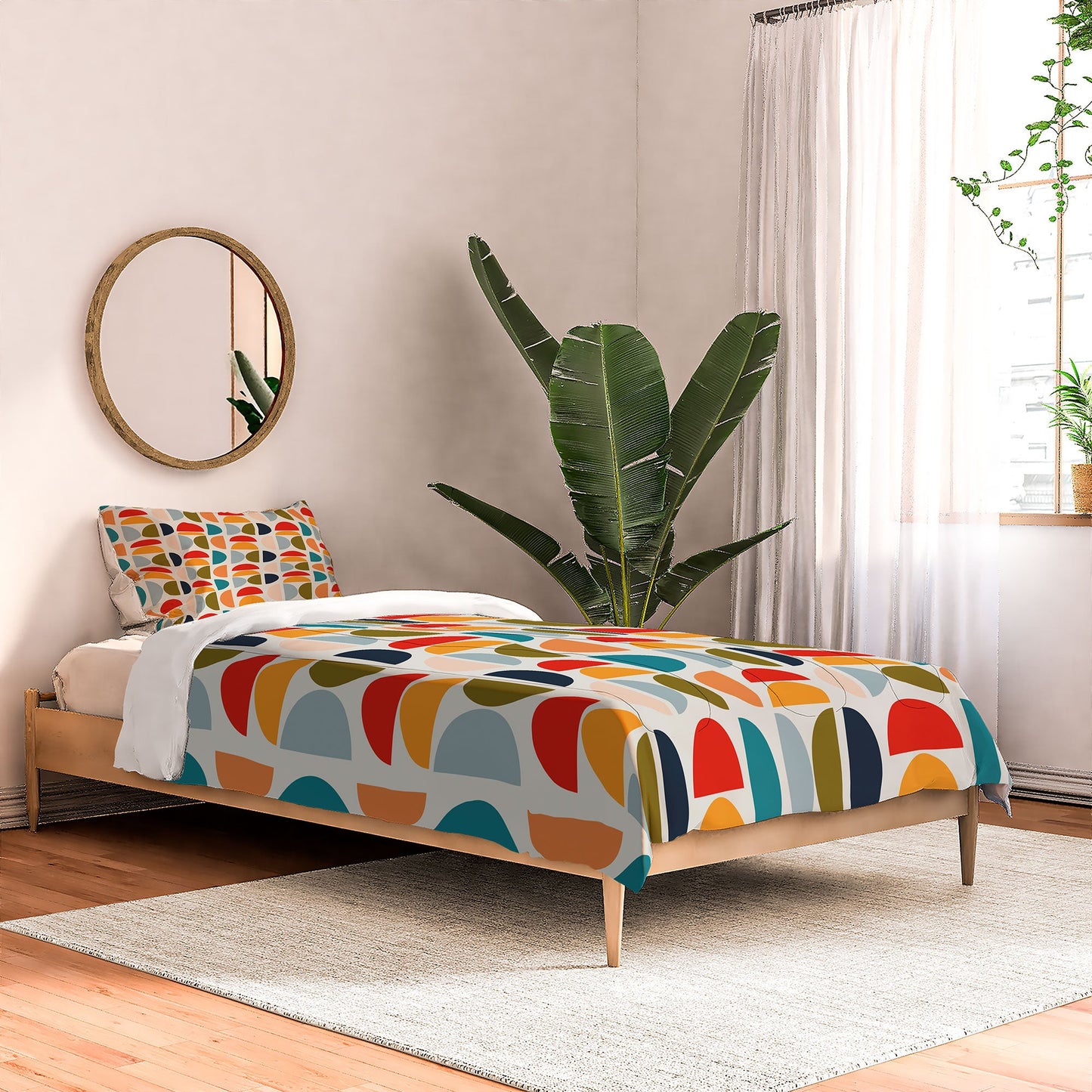 Viviana Gonzalez Mid Century Geometric Vibes I Comforter