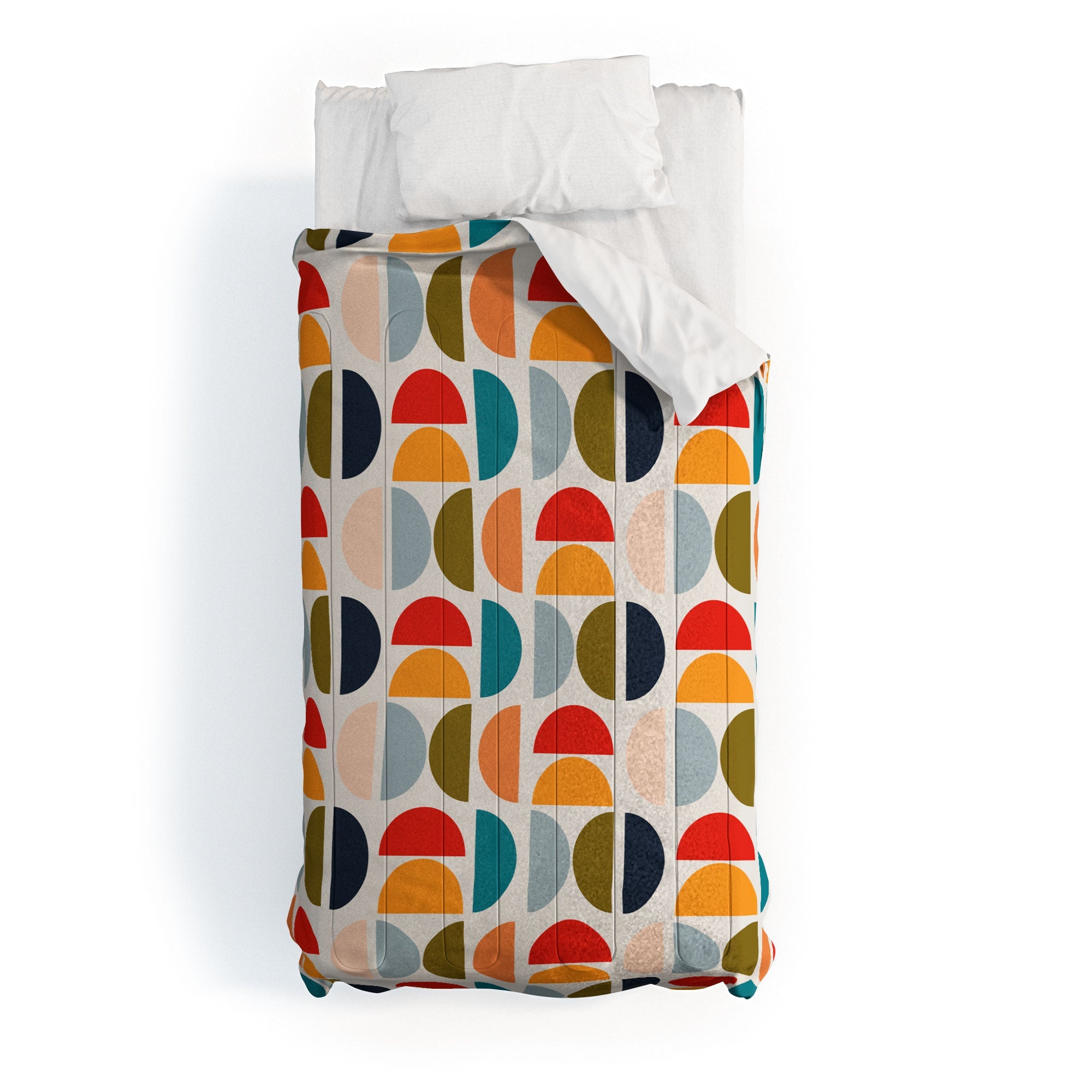 Viviana Gonzalez Mid Century Geometric Vibes I Comforter
