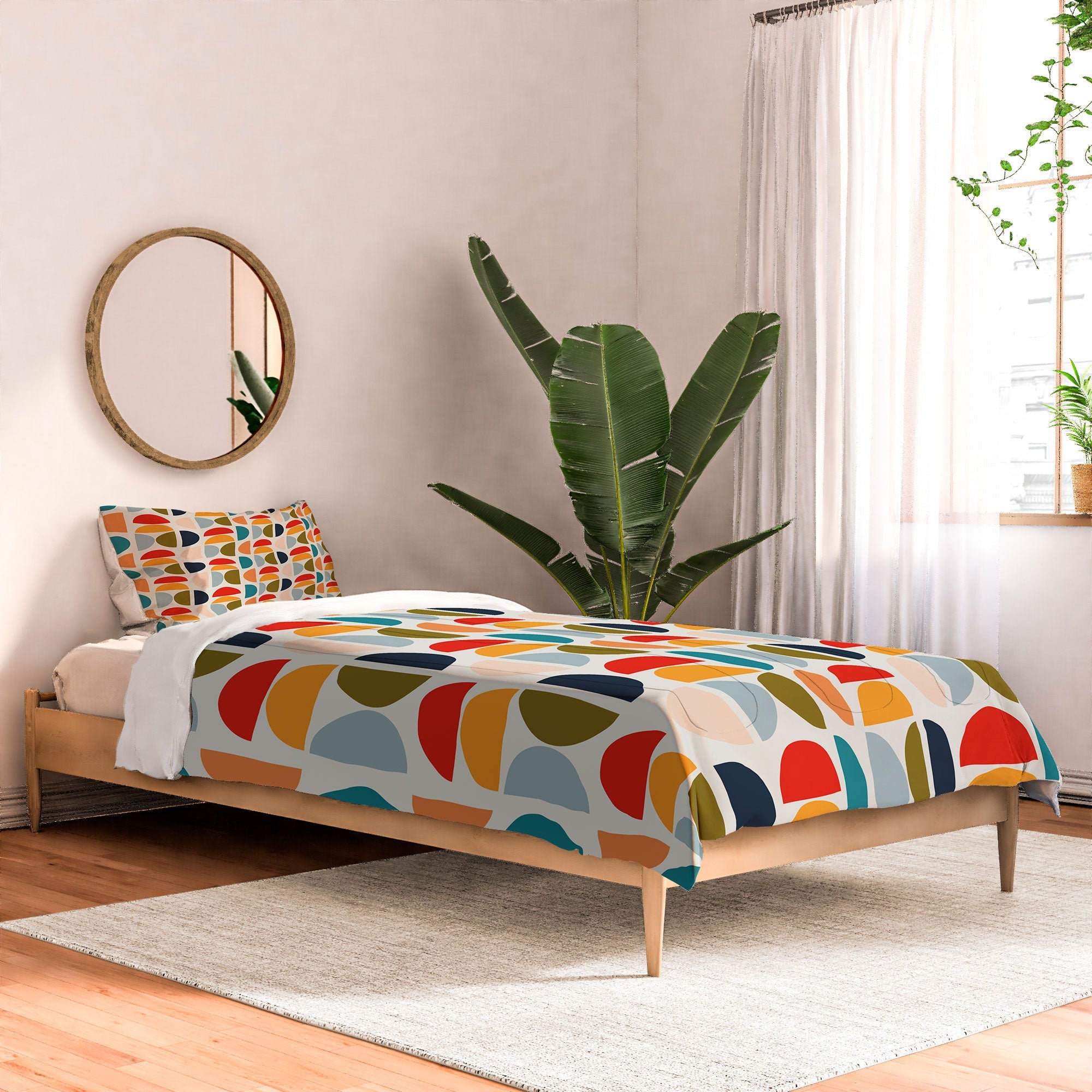 Viviana Gonzalez Mid Century Geometric Vibes I Comforter