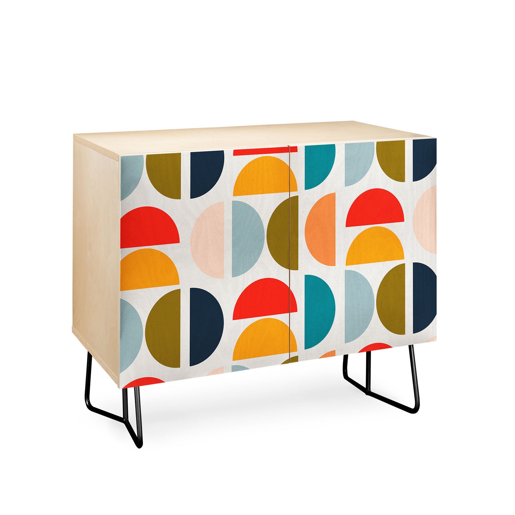 Viviana Gonzalez Mid Century Geometric Vibes I Credenza