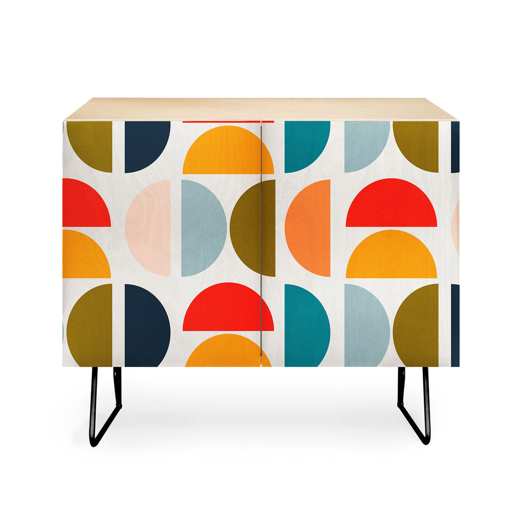 Viviana Gonzalez Mid Century Geometric Vibes I Credenza