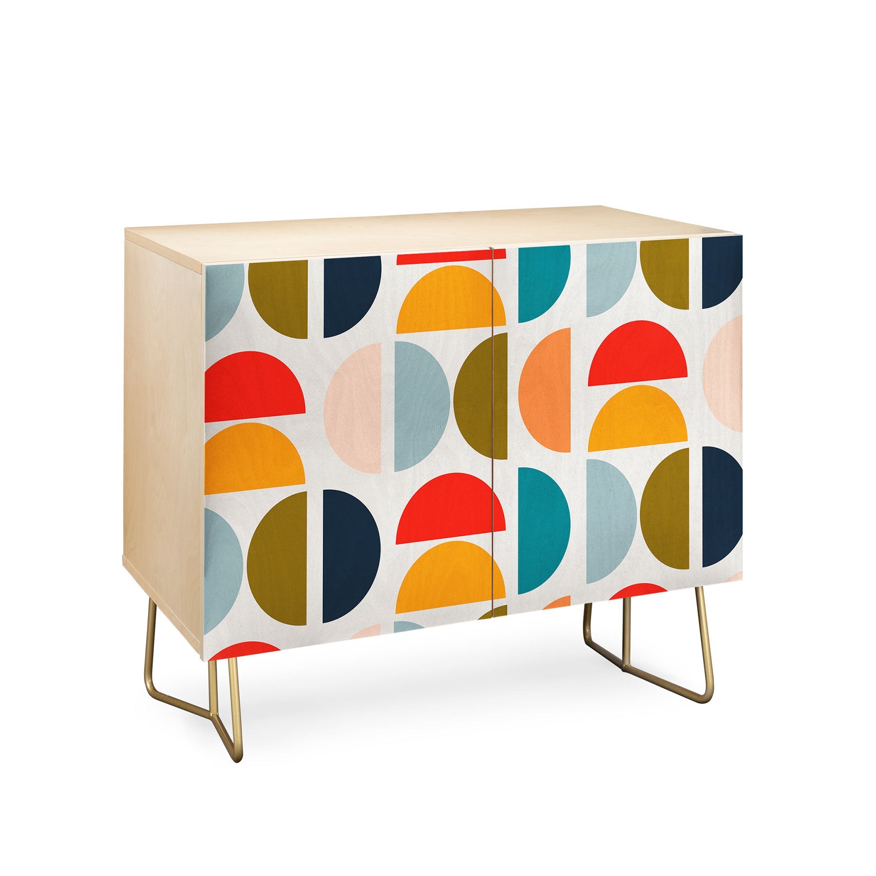 Viviana Gonzalez Mid Century Geometric Vibes I Credenza