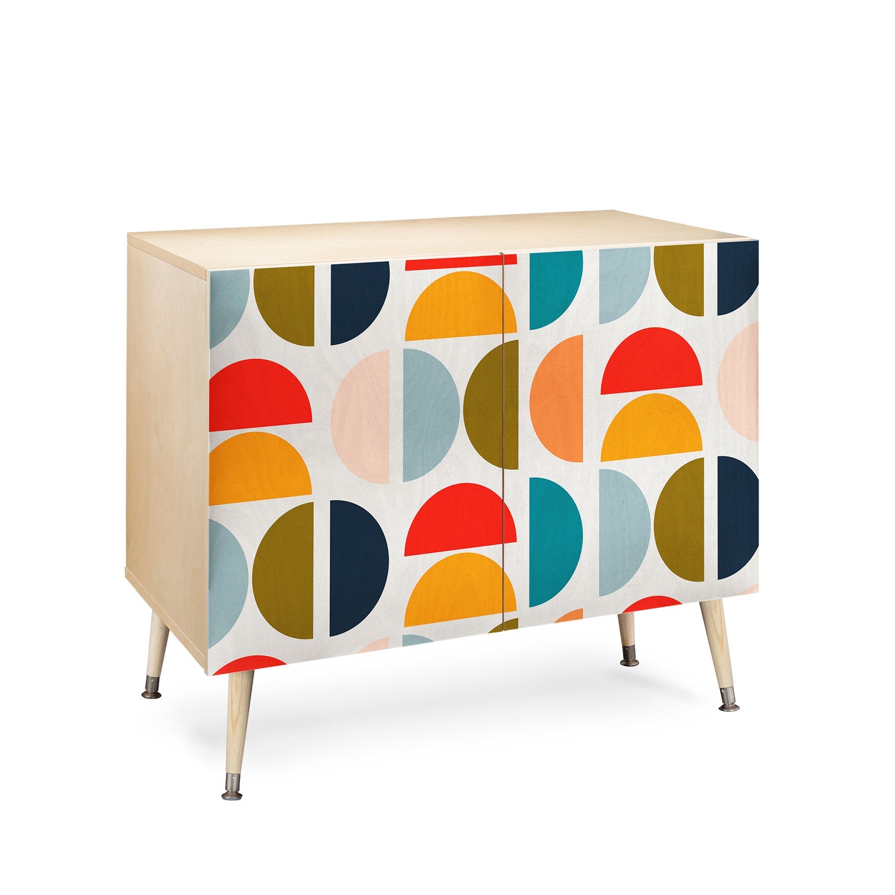Viviana Gonzalez Mid Century Geometric Vibes I Credenza