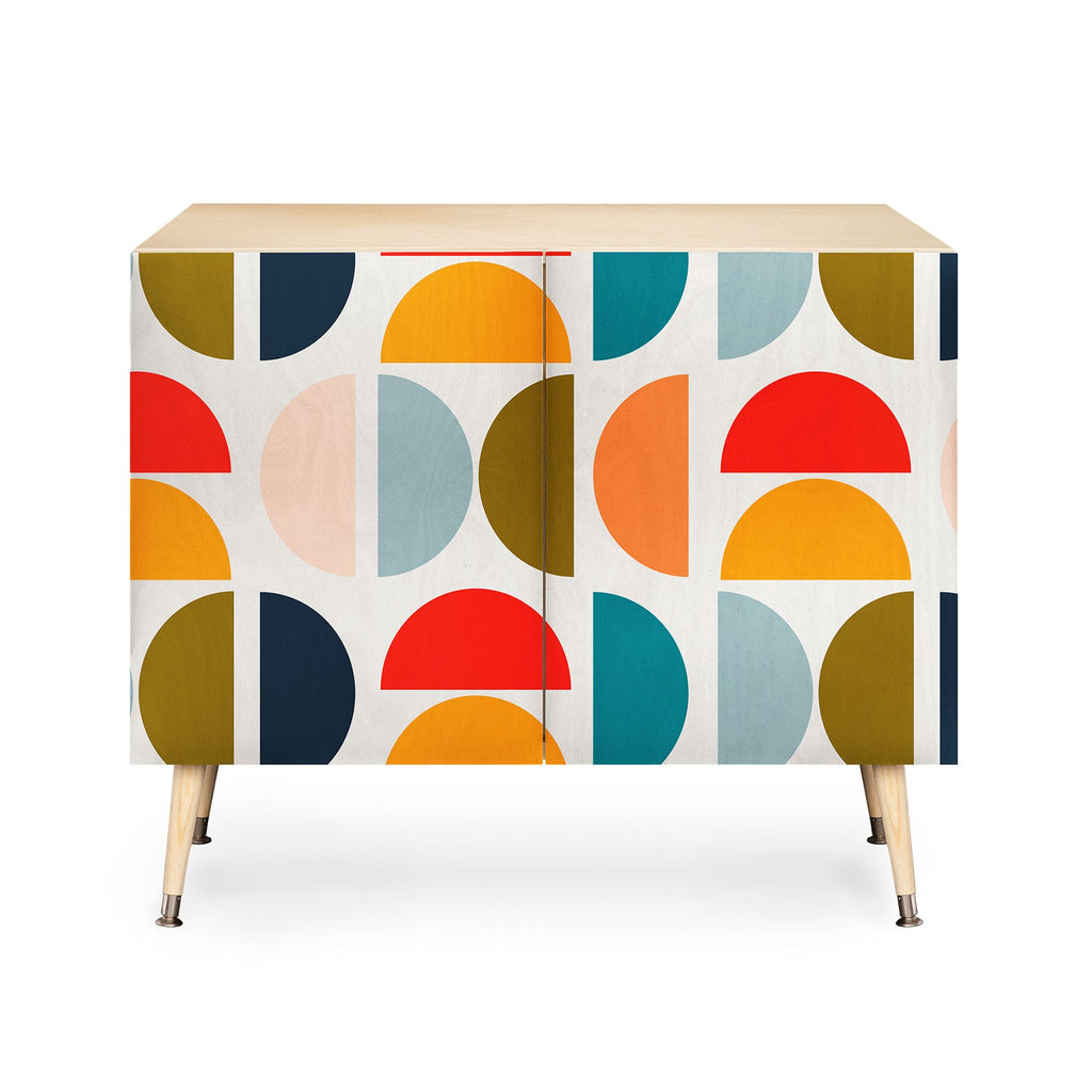 Viviana Gonzalez Mid Century Geometric Vibes I Credenza
