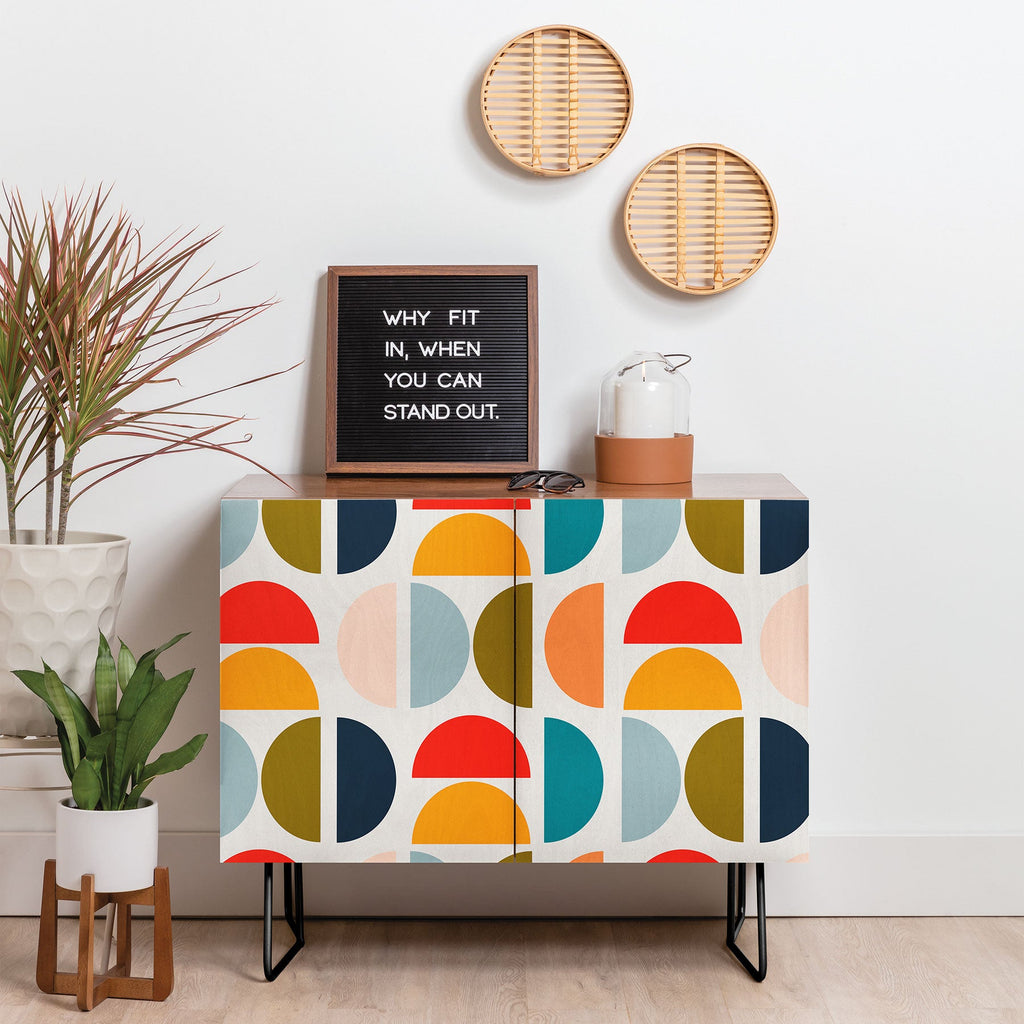 Viviana Gonzalez Mid Century Geometric Vibes I Credenza