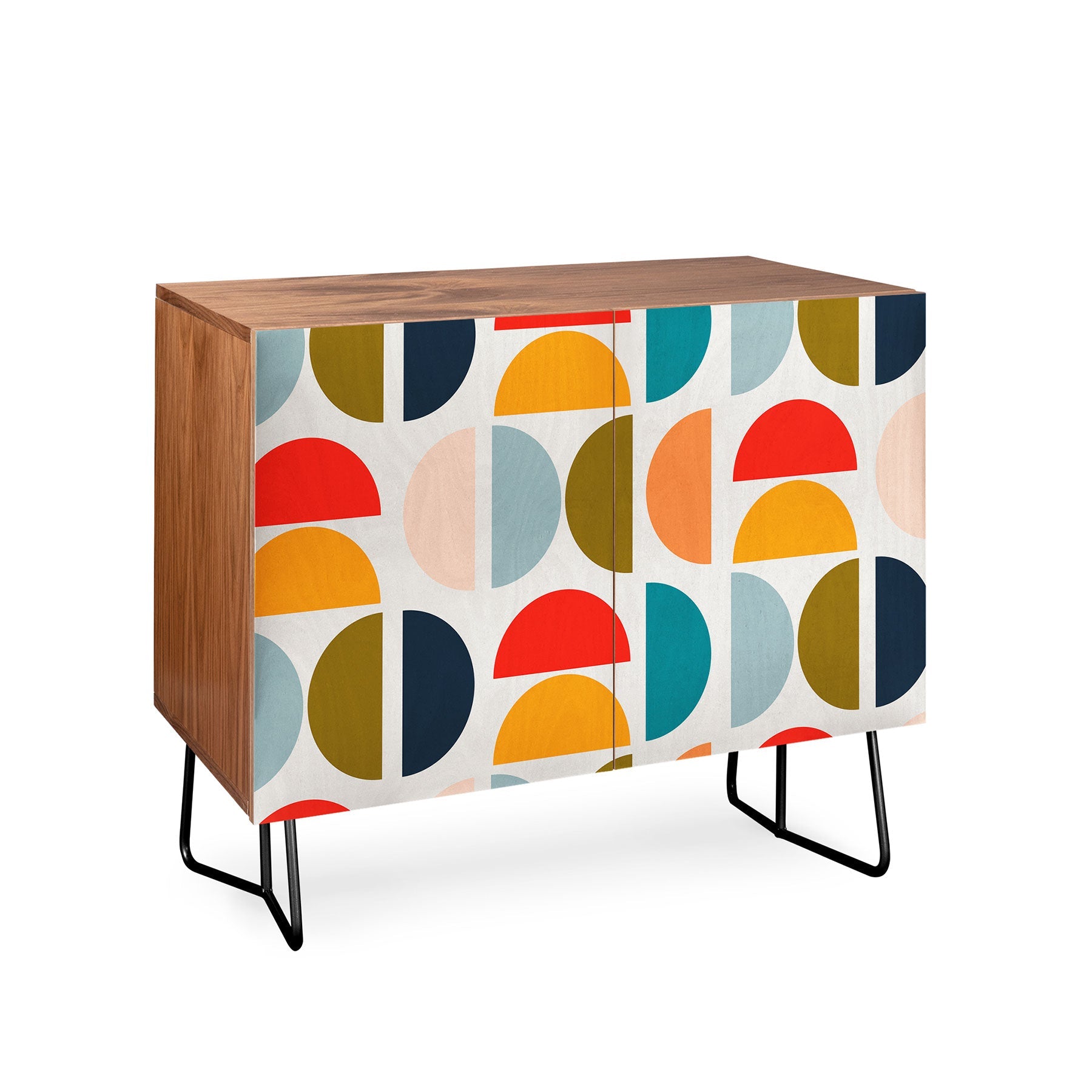 Viviana Gonzalez Mid Century Geometric Vibes I Credenza