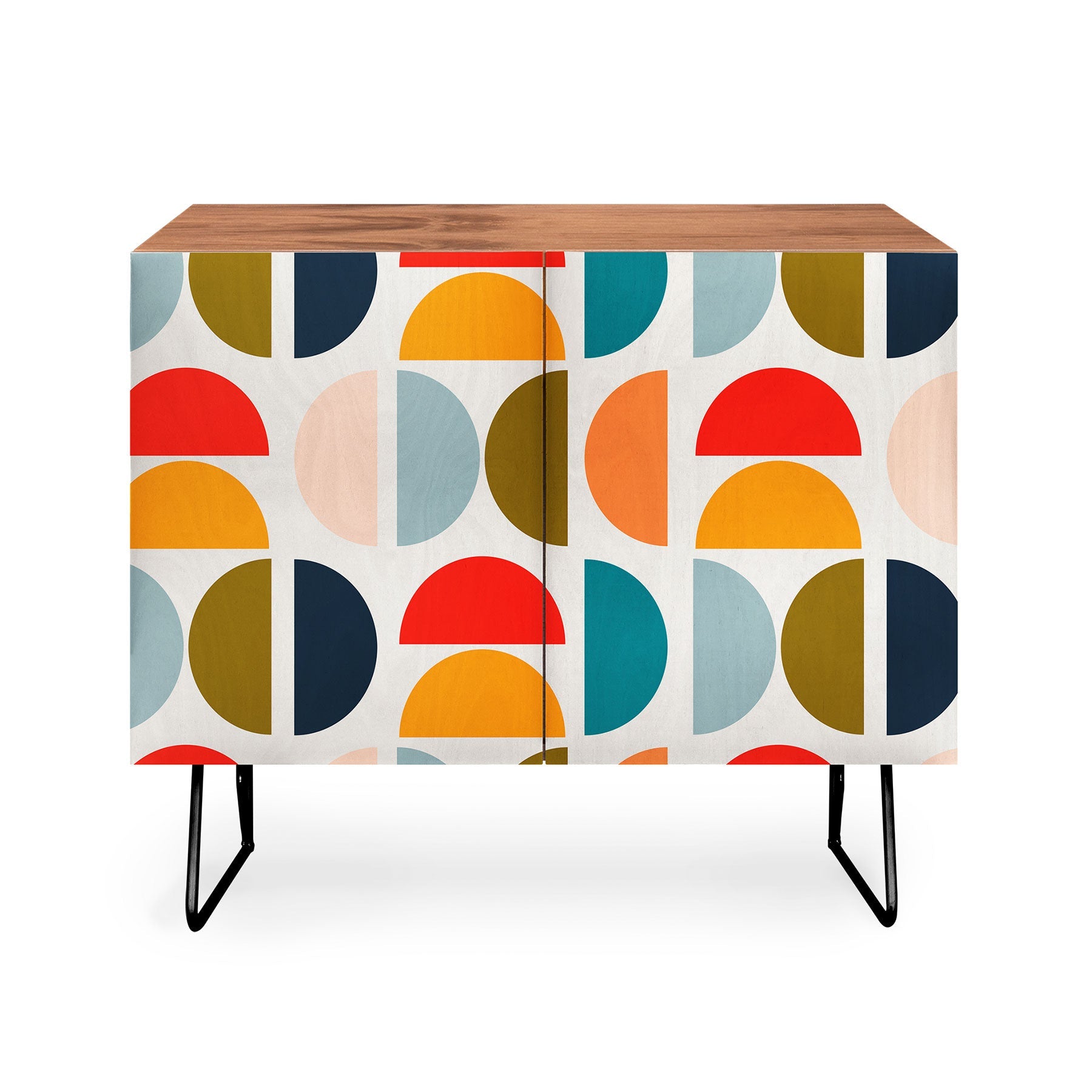 Viviana Gonzalez Mid Century Geometric Vibes I Credenza