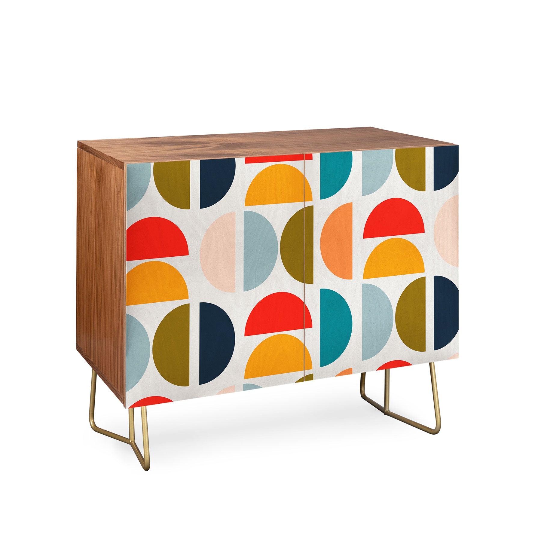 Viviana Gonzalez Mid Century Geometric Vibes I Credenza