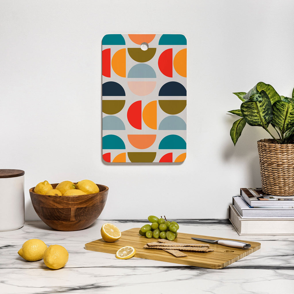 Viviana Gonzalez Mid Century Geometric Vibes I Cutting Board Rectangle
