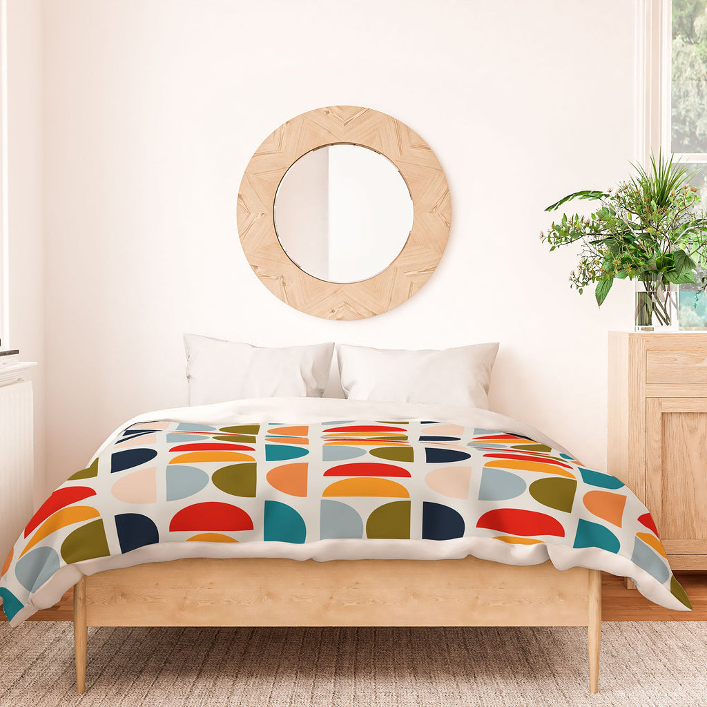 Viviana Gonzalez Mid Century Geometric Vibes I Duvet Cover