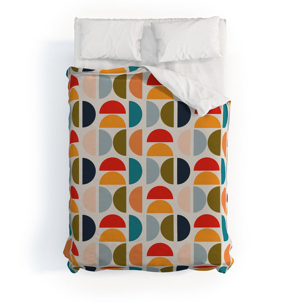 Viviana Gonzalez Mid Century Geometric Vibes I Duvet Cover