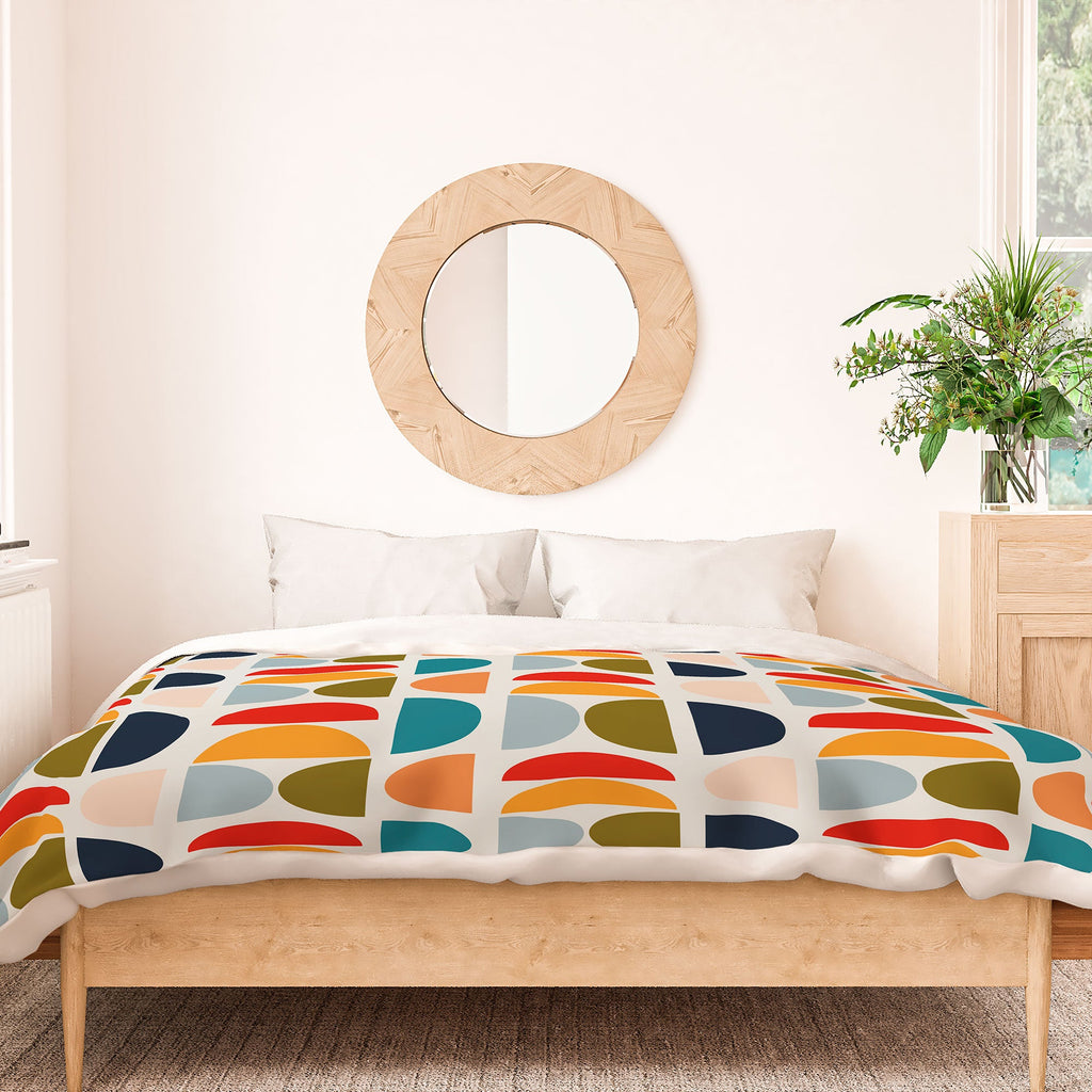 Viviana Gonzalez Mid Century Geometric Vibes I Duvet Cover
