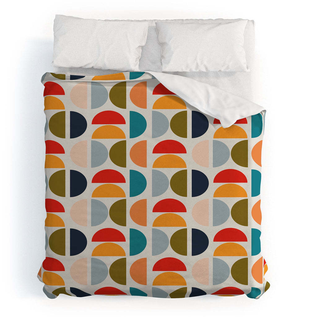 Viviana Gonzalez Mid Century Geometric Vibes I Duvet Cover