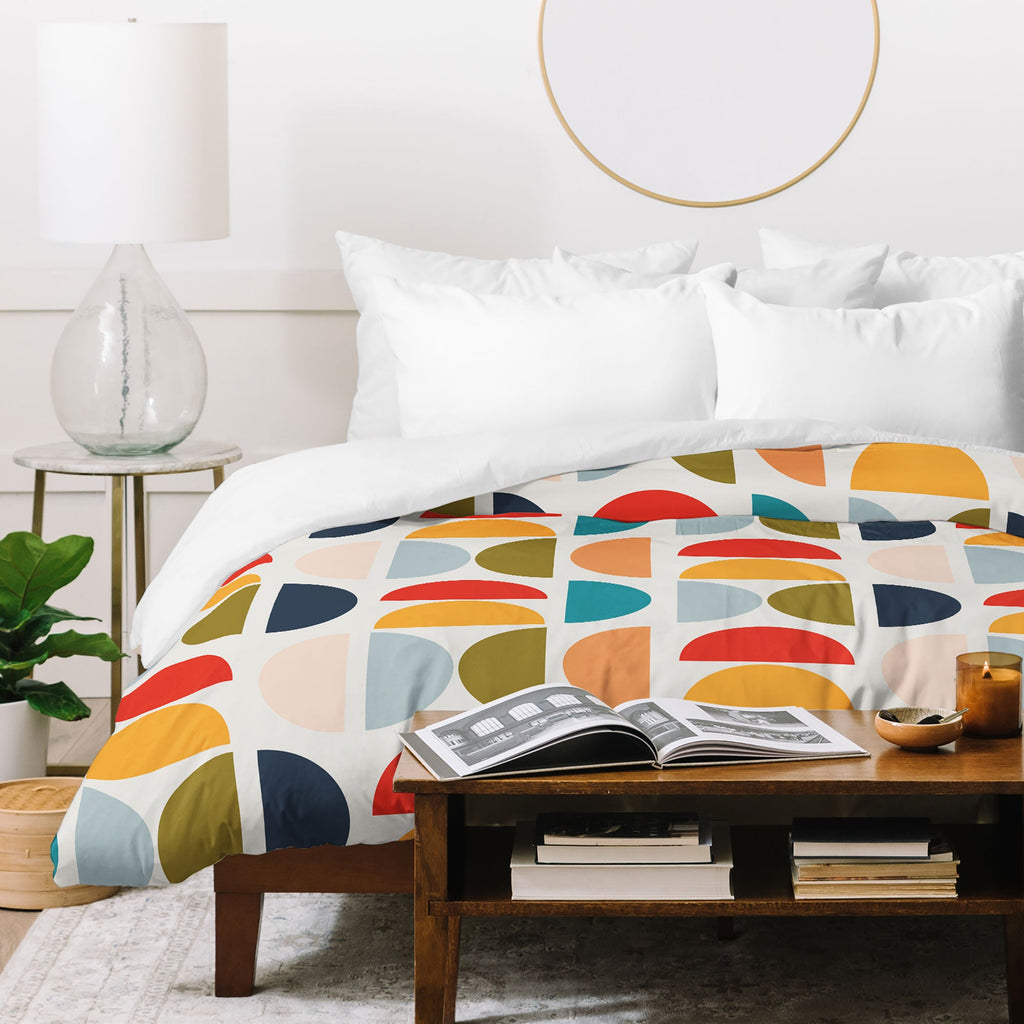 Viviana Gonzalez Mid Century Geometric Vibes I Duvet Cover
