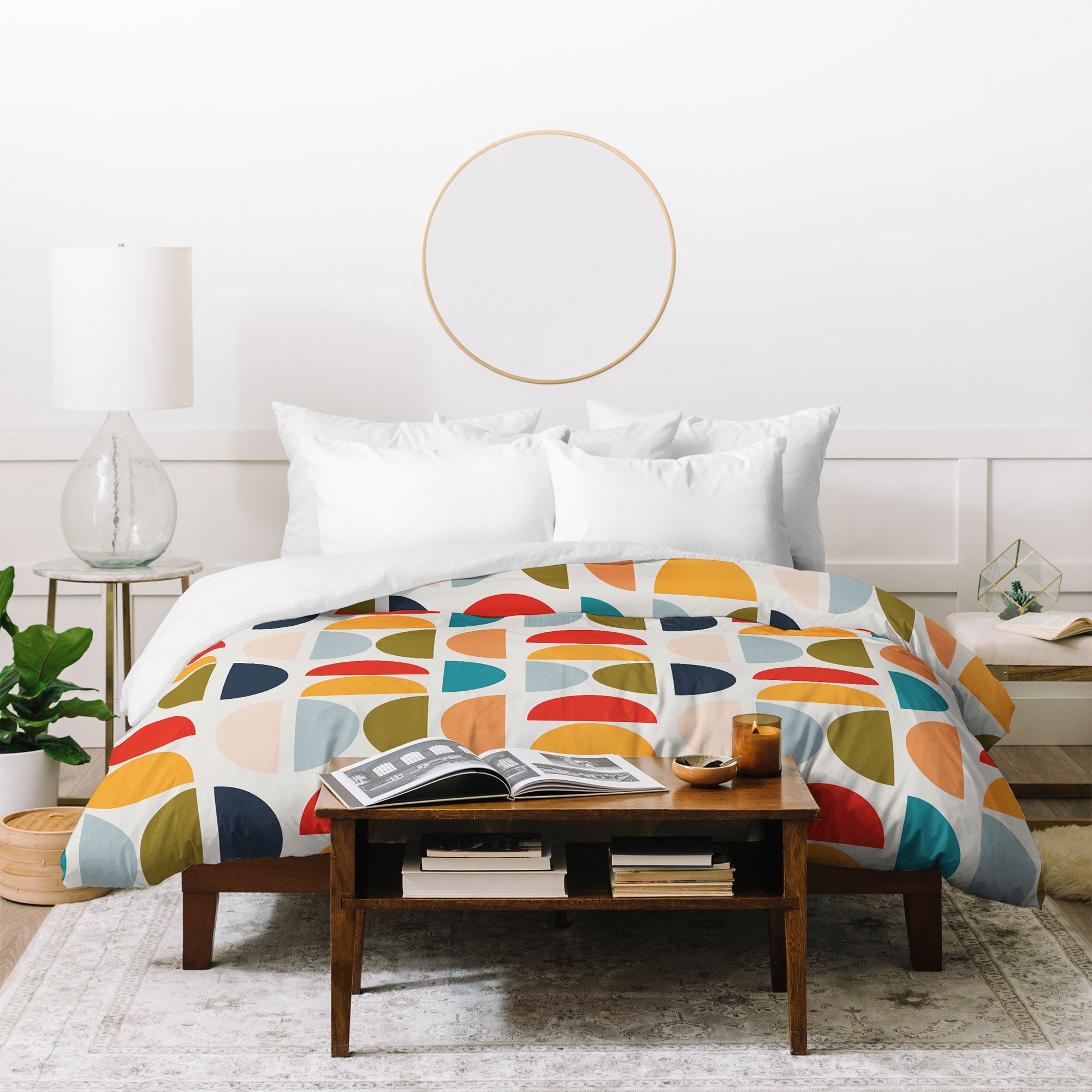Viviana Gonzalez Mid Century Geometric Vibes I Duvet Cover
