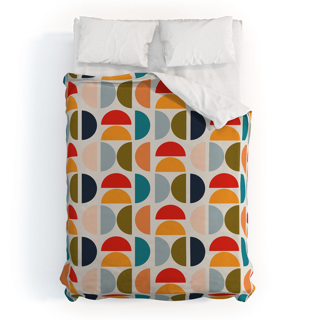 Viviana Gonzalez Mid Century Geometric Vibes I Duvet Cover