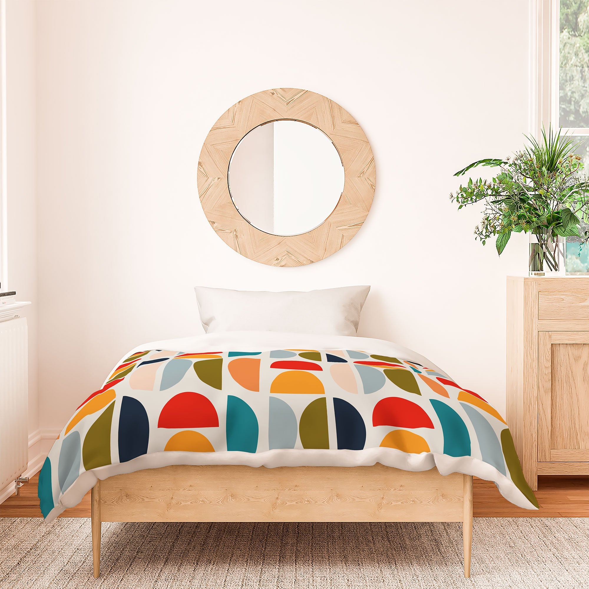 Viviana Gonzalez Mid Century Geometric Vibes I Duvet Cover