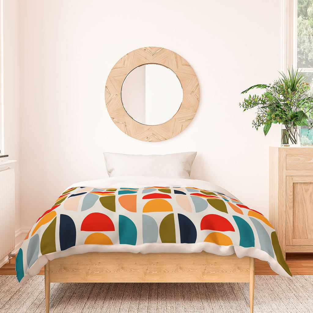 Viviana Gonzalez Mid Century Geometric Vibes I Duvet Cover