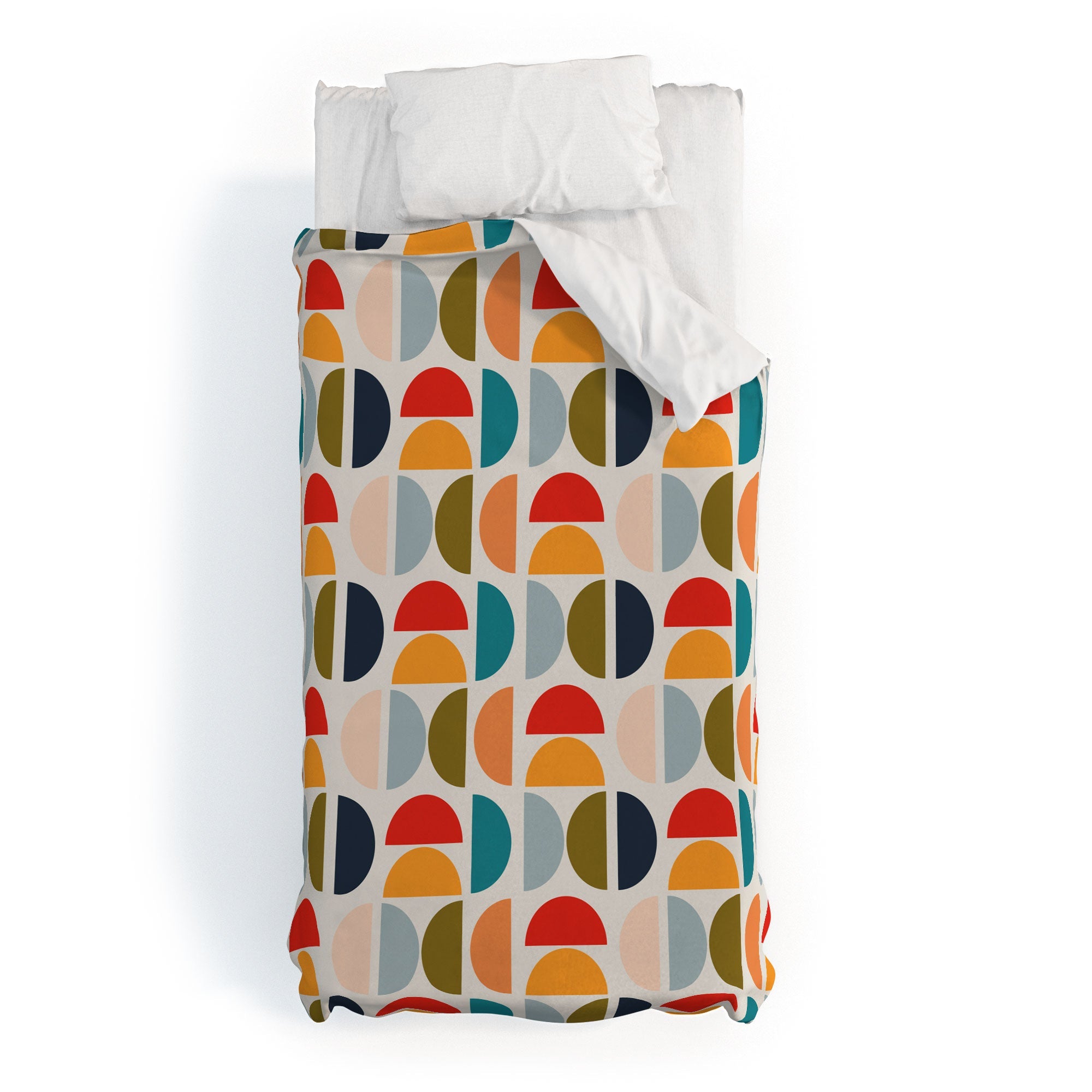 Viviana Gonzalez Mid Century Geometric Vibes I Duvet Cover