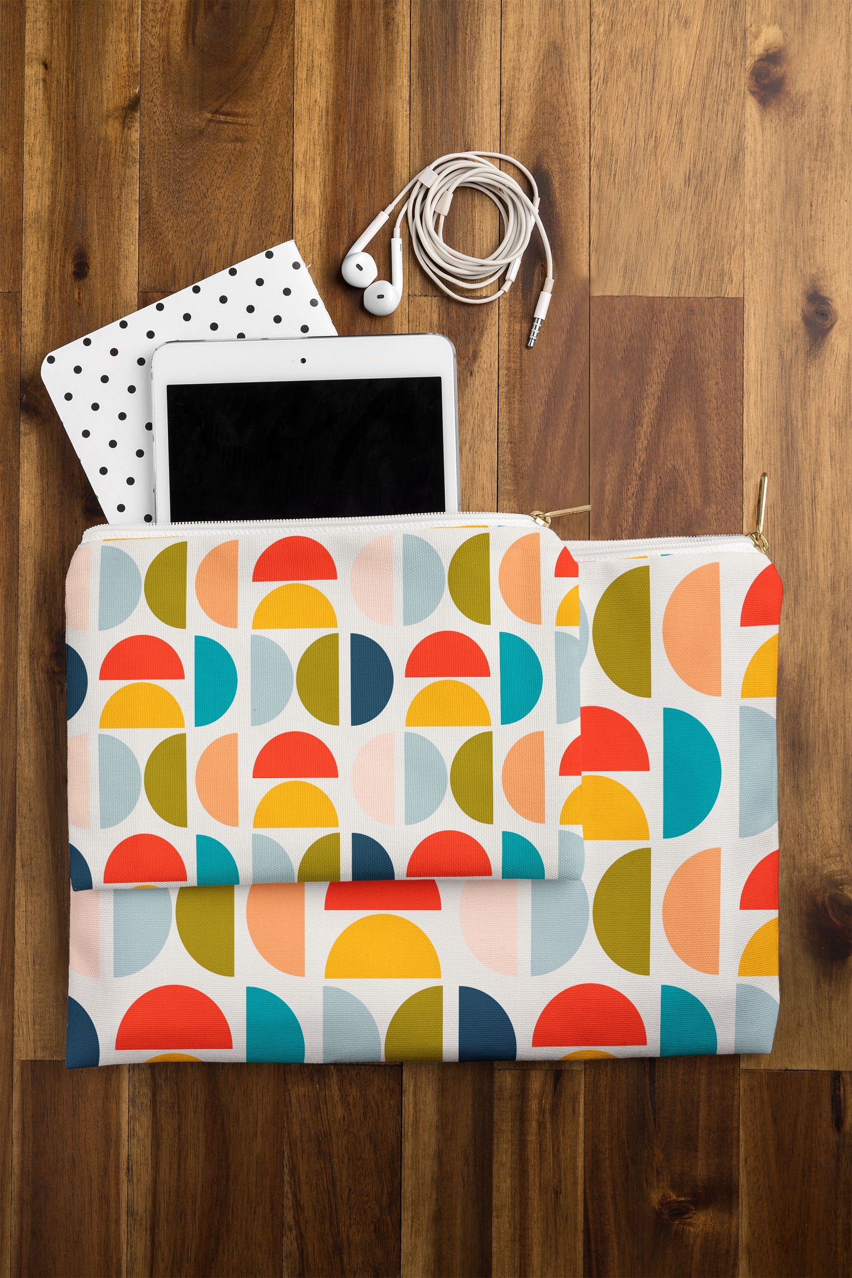 Viviana Gonzalez Mid Century Geometric Vibes I Pouch