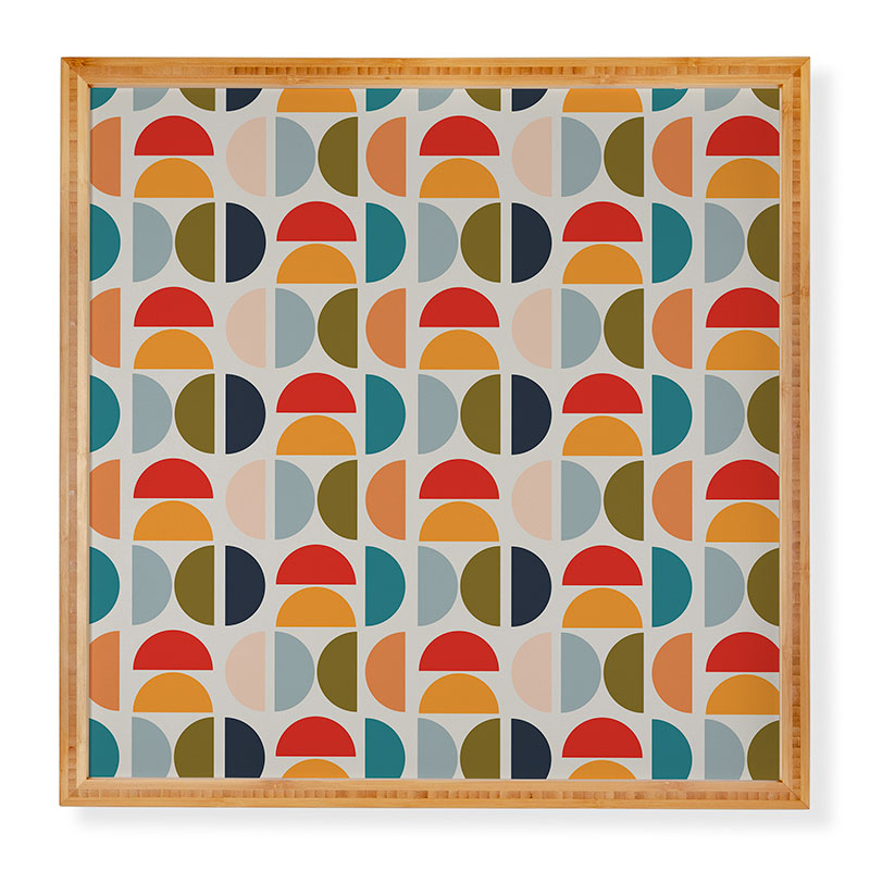 Viviana Gonzalez Mid Century Geometric Vibes I Framed Wall Art