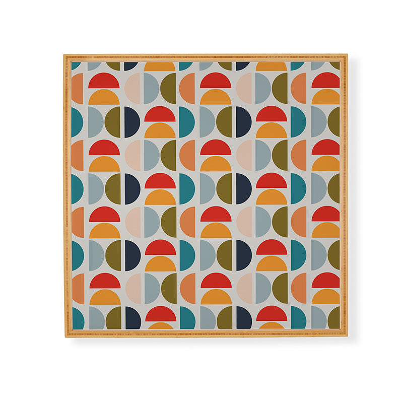 Viviana Gonzalez Mid Century Geometric Vibes I Framed Wall Art