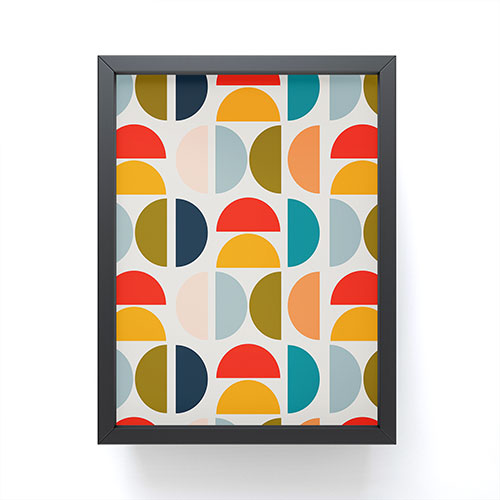 Viviana Gonzalez Mid Century Geometric Vibes I Framed Mini Art Print
