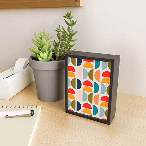 Viviana Gonzalez Mid Century Geometric Vibes I Framed Mini Art Print