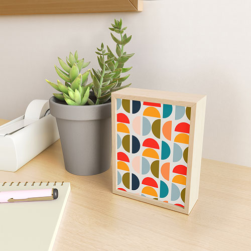 Viviana Gonzalez Mid Century Geometric Vibes I Framed Mini Art Print