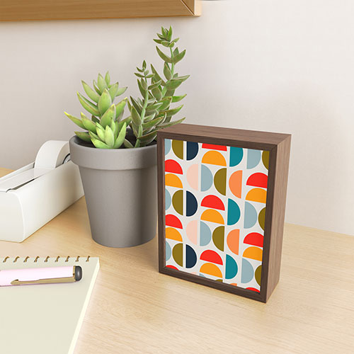Viviana Gonzalez Mid Century Geometric Vibes I Framed Mini Art Print
