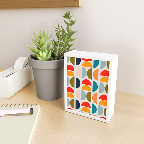 Viviana Gonzalez Mid Century Geometric Vibes I Framed Mini Art Print