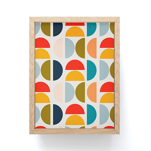 Viviana Gonzalez Mid Century Geometric Vibes I Framed Mini Art Print