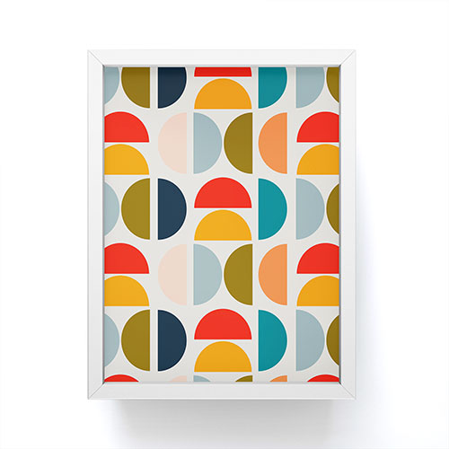Viviana Gonzalez Mid Century Geometric Vibes I Framed Mini Art Print