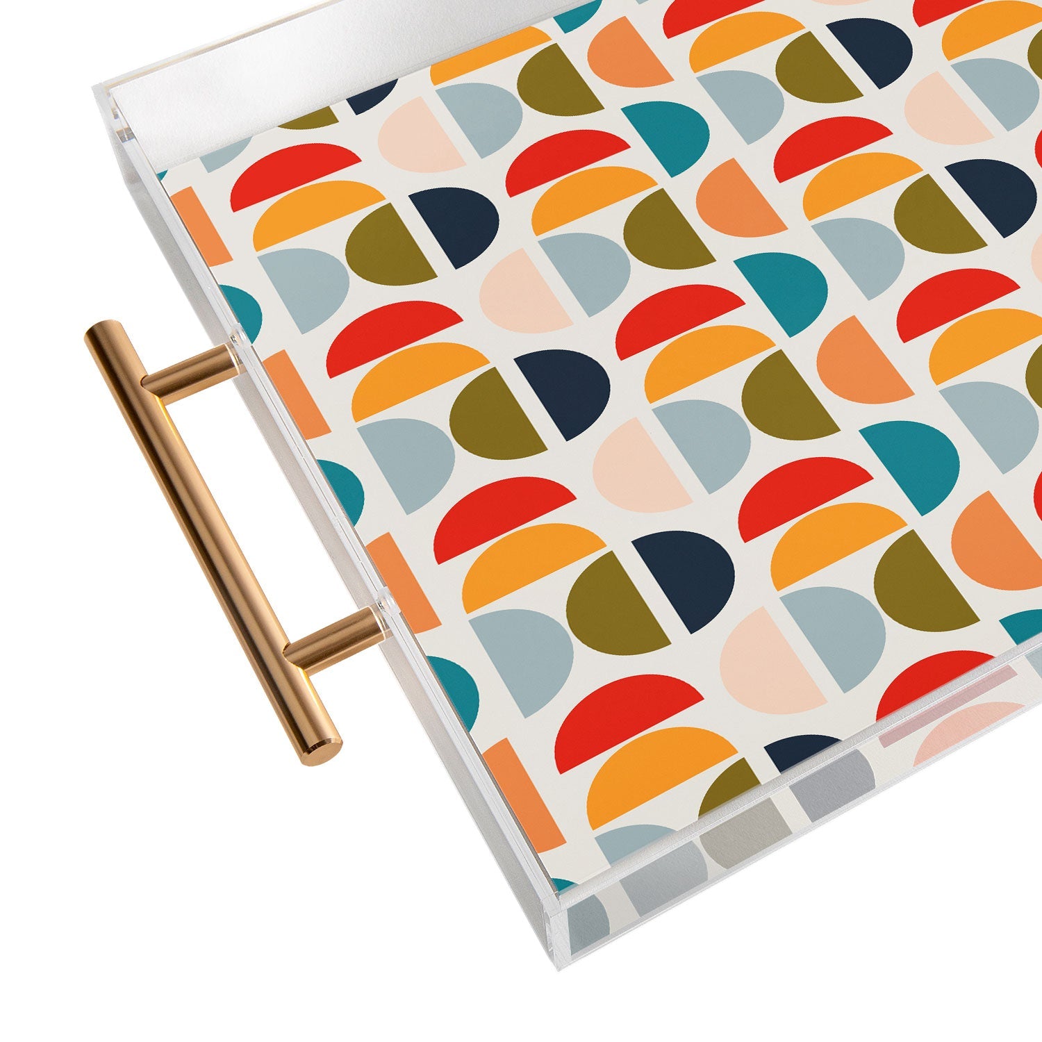 Viviana Gonzalez Mid Century Geometric Vibes I Acrylic Tray