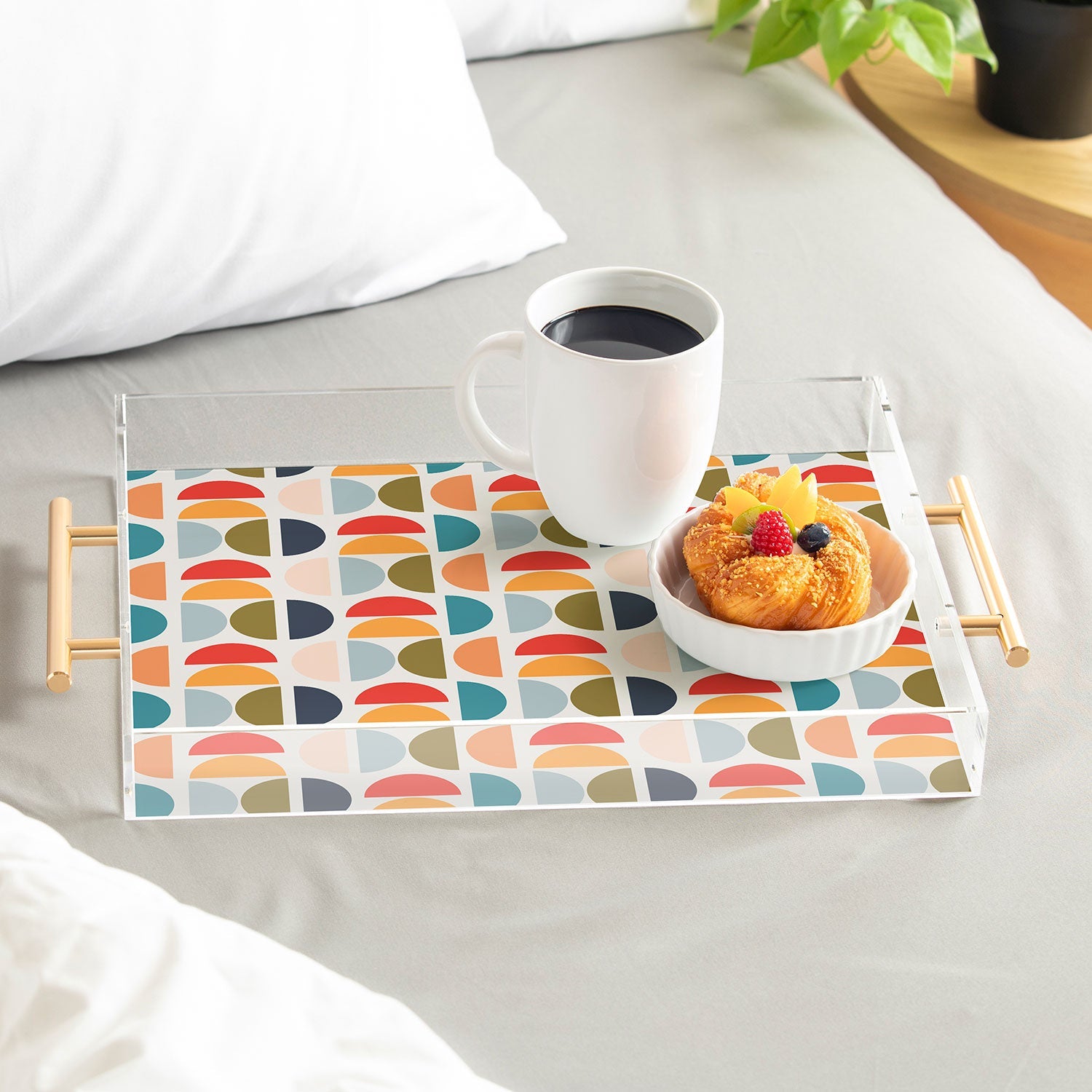 Viviana Gonzalez Mid Century Geometric Vibes I Acrylic Tray