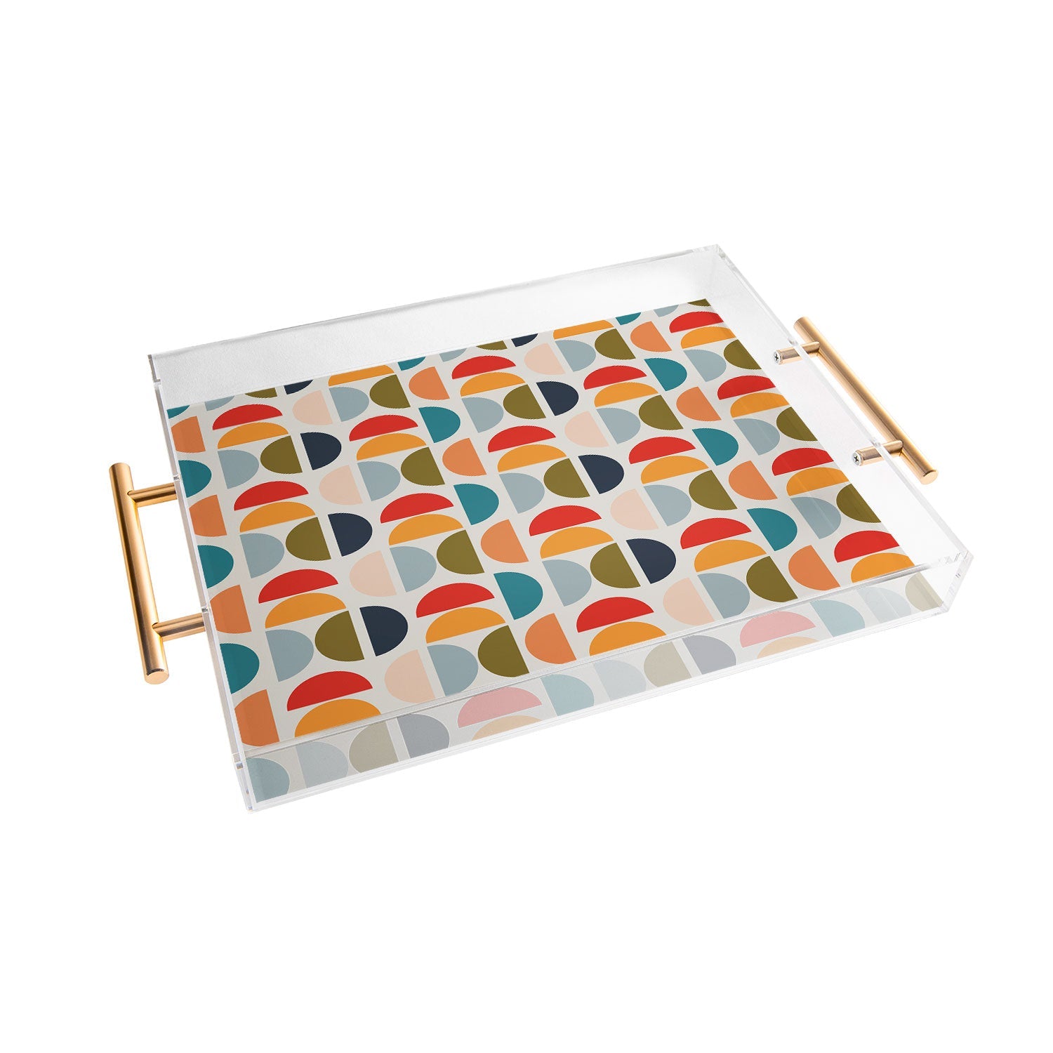 Viviana Gonzalez Mid Century Geometric Vibes I Acrylic Tray