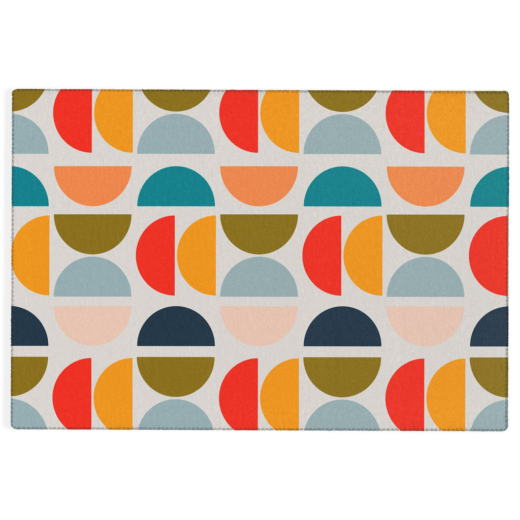 Viviana Gonzalez Mid Century Geometric Vibes I Outdoor Rug