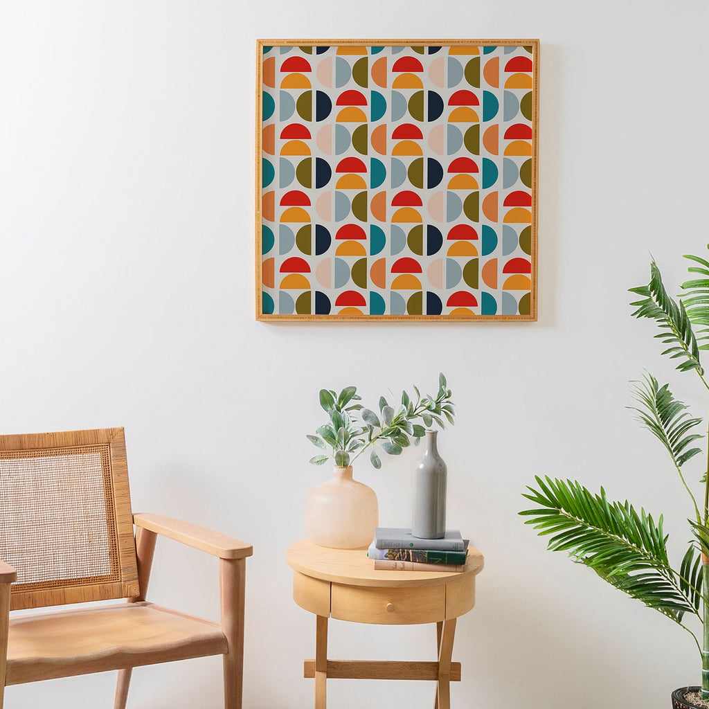 Viviana Gonzalez Mid Century Geometric Vibes I Framed Wall Art