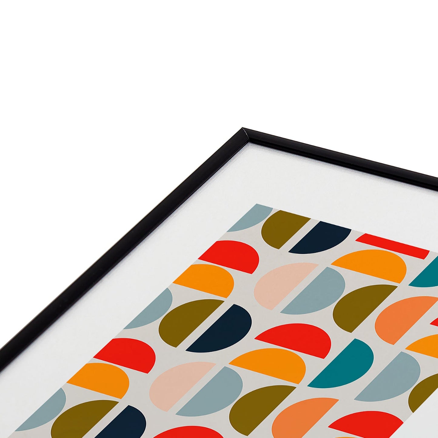 Viviana Gonzalez Mid Century Geometric Vibes I Metal Framed Art Print