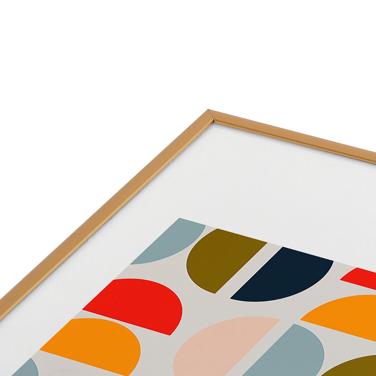 Viviana Gonzalez Mid Century Geometric Vibes I Metal Framed Art Print