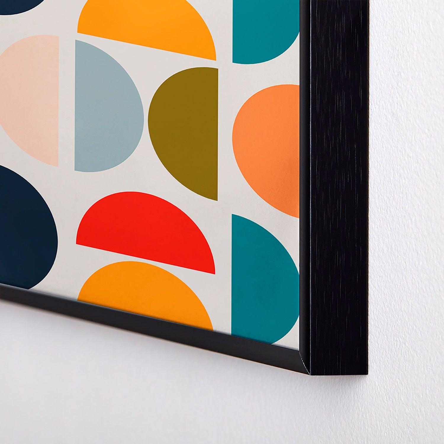 Viviana Gonzalez Mid Century Geometric Vibes I Square Metal Framed Art Print