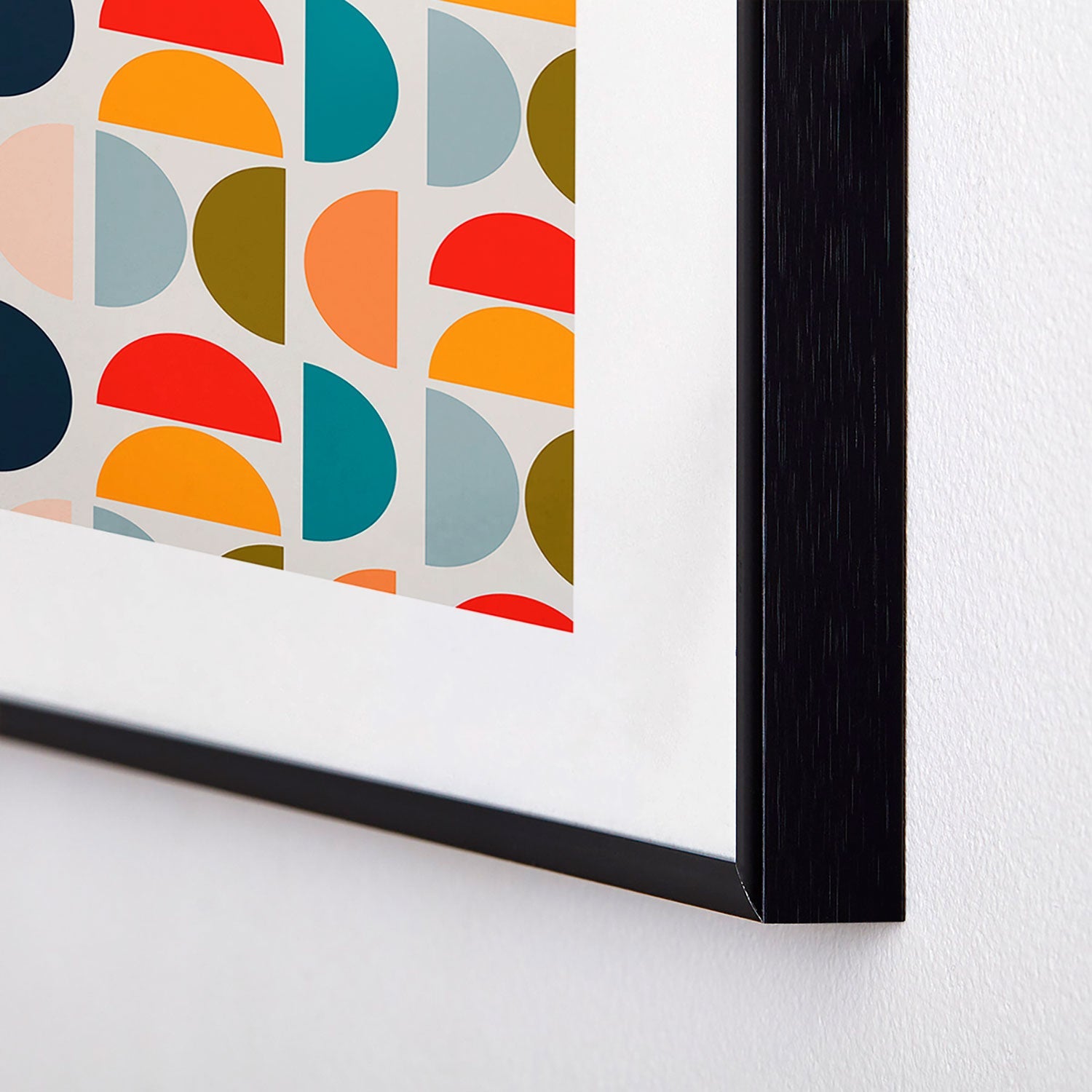 Viviana Gonzalez Mid Century Geometric Vibes I Metal Framed Art Print