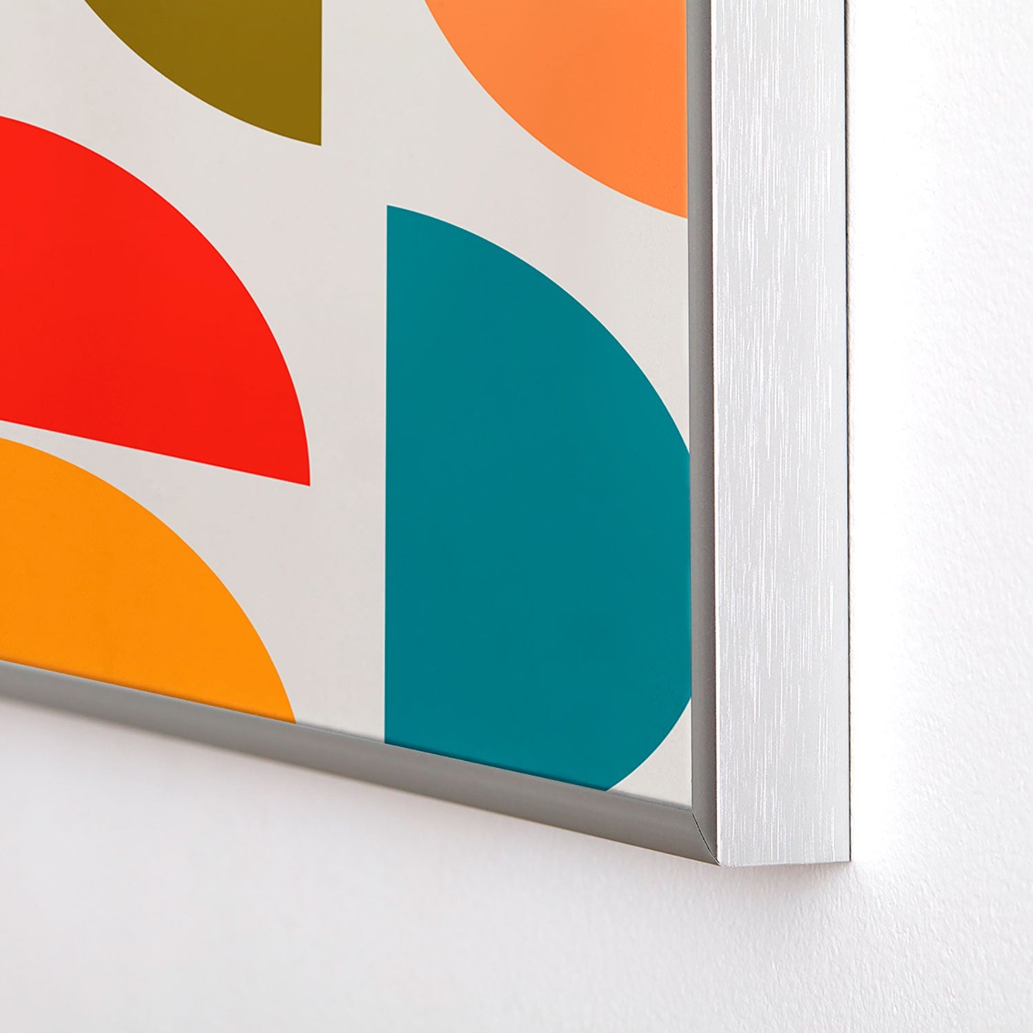 Viviana Gonzalez Mid Century Geometric Vibes I Square Metal Framed Art Print